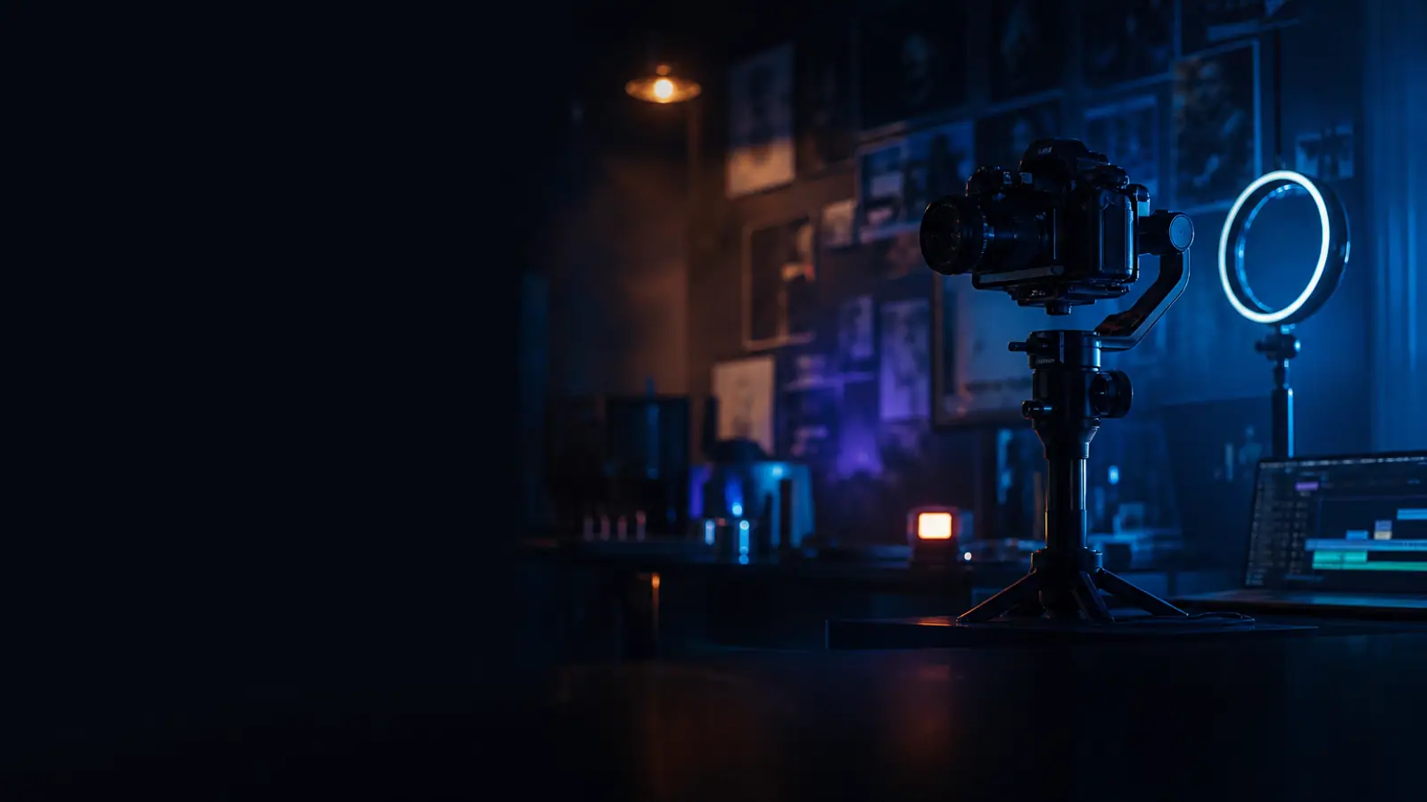 Content-Produktion mit Kamera und Social-Media-Vorschauen — Content Creators Agency, Marketing aus einer Hand
